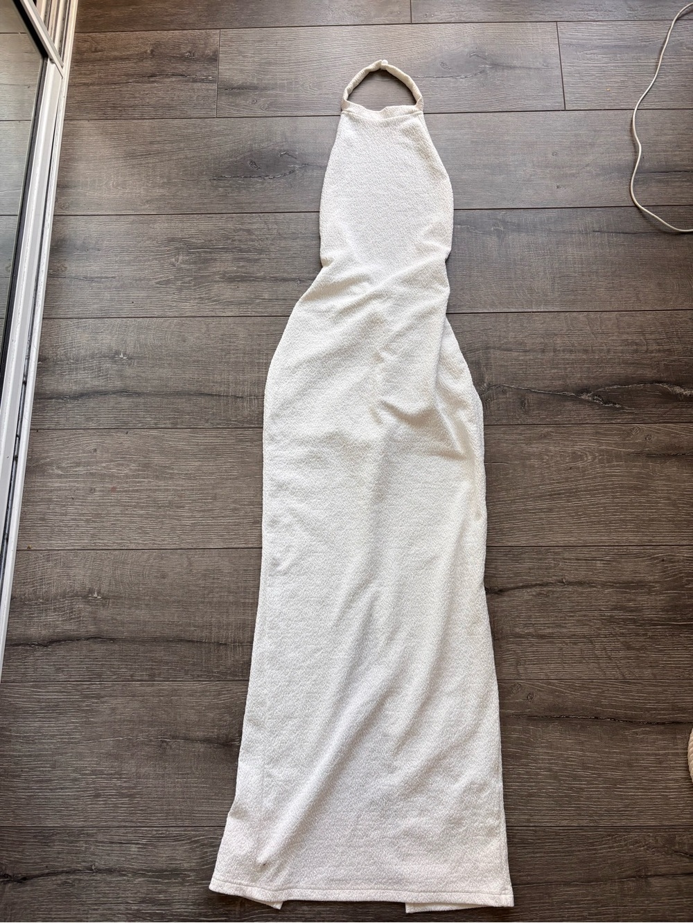 Women’s White Halter Maxi Dress